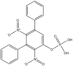 Phosphoric acid diphenyl(2,4-dinitrophenyl) ester Structure
