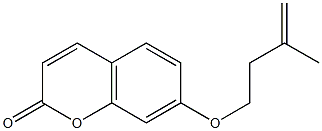 7-Isopentenyloxycoumarin Structure