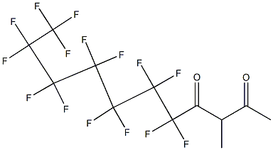 5,5,6,6,7,7,8,8,9,9,10,10,11,11,11-Pentadecafluoro-3-methylundecane-2,4-dione 구조식 이미지