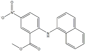 2-(1-Naphtylamino)-5-nitrobenzoic acid methyl ester 구조식 이미지