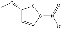 (5R)-2-Nitro-5-methoxy-2,5-dihydrothiophen-2-ide Structure