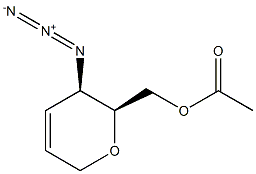(5R,6S)-5-Azido-6-(acetyloxymethyl)-5,6-dihydro-2H-pyran Structure