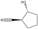 (1S,2R)-2-Hydroxycyclopentanecarbonitrile Structure