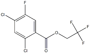 2,4-Dichloro-5-fluorobenzoic acid 2,2,2-trifluoroethyl ester 구조식 이미지