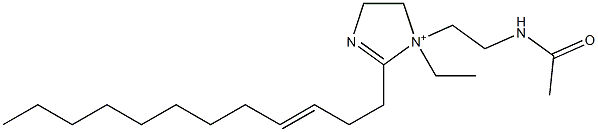 1-[2-(Acetylamino)ethyl]-2-(3-dodecenyl)-1-ethyl-2-imidazoline-1-ium 구조식 이미지