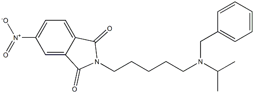 N-[5-(Isopropylbenzylamino)pentyl]-4-nitrophthalimide Structure