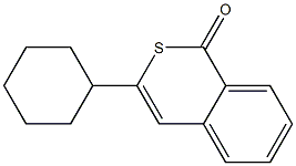 3-Cyclohexyl-1H-2-benzothiopyran-1-one Structure