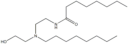 N-[2-[N-(2-Hydroxyethyl)-N-octylamino]ethyl]octanamide Structure