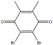 5,6-Dibromo-2,3-dimethyl-2,5-cyclohexadiene-1,4-dione 구조식 이미지