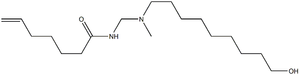 N-[[N-(9-Hydroxynonyl)-N-methylamino]methyl]-6-heptenamide 구조식 이미지