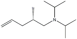 [S,(+)]-N,N-Diisopropyl-2-methyl-4-pentene-1-amine 구조식 이미지