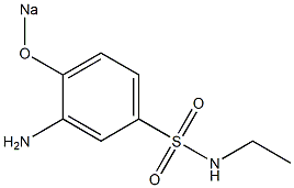 3-Amino-N-ethyl-4-sodiooxybenzenesulfonamide 구조식 이미지