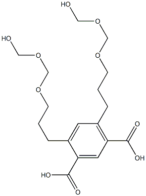 4,6-Bis(7-hydroxy-4,6-dioxaheptan-1-yl)isophthalic acid Structure
