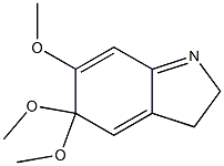 3,5-Dihydro-5,5,6-trimethoxy-2H-indole 구조식 이미지