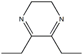 2,3-Dihydro-5,6-diethylpyrazine Structure