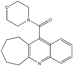 Morpholino 7,8,9,10-tetrahydro-6H-cyclohepta[b]quinolin-11-yl ketone 구조식 이미지