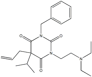5-Allyl-1-benzyl-3-[2-(diethylamino)ethyl]-5-isopropylbarbituric acid 구조식 이미지