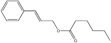 Hexanoic acid cinnamyl ester Structure
