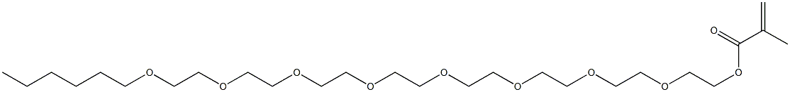 Methacrylic acid (3,6,9,12,15,18,21,24-octaoxatriacontan-1-yl) ester 구조식 이미지