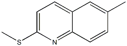 2-Methylthio-6-methylquinoline 구조식 이미지