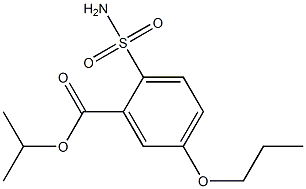 5-Propoxy-2-sulfamoylbenzoic acid isopropyl ester Structure