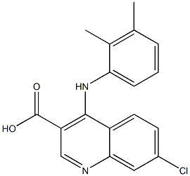 4-[[2,3-Dimethylphenyl]amino]-7-chloroquinoline-3-carboxylic acid Structure