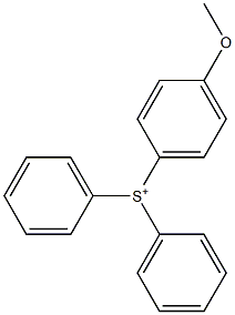 (4-Methoxyphenyl)diphenylsulfonium Structure