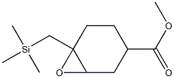 3,4-Epoxy-4-(trimethylsilylmethyl)-1-cyclohexanecarboxylic acid methyl ester Structure