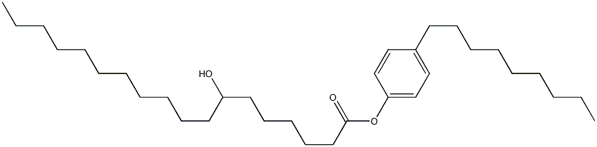 7-Hydroxystearic acid 4-nonylphenyl ester 구조식 이미지