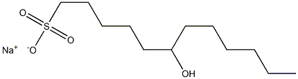 6-Hydroxydodecane-1-sulfonic acid sodium salt Structure