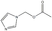Acetic acid 1H-imidazol-1-ylmethyl ester 구조식 이미지