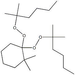 2,2-Dimethyl-1,1-bis(1,1-dimethylpentylperoxy)cyclohexane Structure