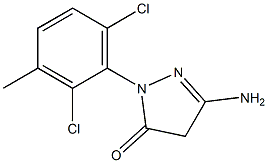 3-Amino-1-(2,6-dichloro-3-methylphenyl)-5(4H)-pyrazolone 구조식 이미지