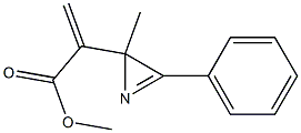 2-Methyl-3-phenyl-2H-azirine-2-(propenoic acid methyl) ester 구조식 이미지