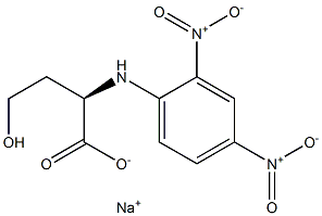 [R,(-)]-4-Hydroxy-2-(2,4-dinitroanilino)butyric acid sodium salt 구조식 이미지