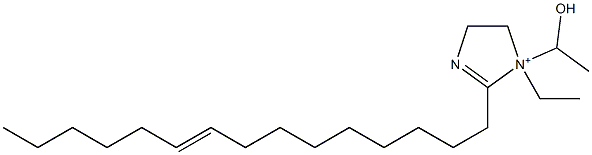 1-Ethyl-1-(1-hydroxyethyl)-2-(9-pentadecenyl)-2-imidazoline-1-ium 구조식 이미지