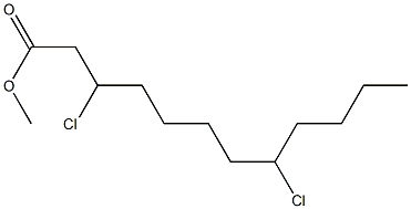 3,8-Dichlorolauric acid methyl ester Structure
