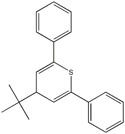 2,6-Diphenyl-4-tert-butyl-4H-thiopyran 구조식 이미지