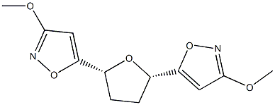 (2S,5R)-Tetrahydro-2,5-bis(3-methoxyisoxazol-5-yl)furan 구조식 이미지