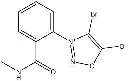 4-Bromo-3-[2-methylaminocarbonylphenyl]-1,2,3-oxadiazol-3-ium-5-olate 구조식 이미지