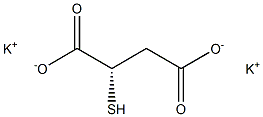 [S,(-)]-2-Mercaptosuccinic acid dipotassium salt 구조식 이미지