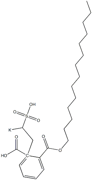 Phthalic acid 1-tetradecyl 2-(2-potassiosulfoethyl) ester 구조식 이미지