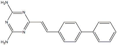 6-[4-Phenylstyryl]-1,3,5-triazine-2,4-diamine Structure