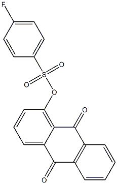 4-Fluorobenzenesulfonic acid (9,10-dihydro-9,10-dioxoanthracen)-1-yl ester Structure