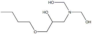 1-[Bis(hydroxymethyl)amino]-3-butoxy-2-propanol 구조식 이미지