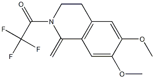 2-(Trifluoroacetyl)-6,7-dimethoxy-1-methylene-1,2,3,4-tetrahydroisoquinoline 구조식 이미지