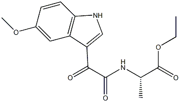 N-[[(5-Methoxy-1H-indol-3-yl)carbonyl]carbonyl]-L-alanine ethyl ester Structure