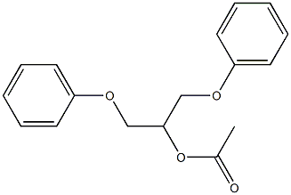 Acetic acid 1-(phenoxymethyl)-2-(phenoxy)ethyl ester 구조식 이미지