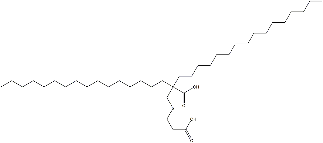 2,2-Dihexadecyl[3,3'-thiodipropionic acid] Structure
