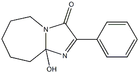 9a-Hydroxy-5,6,7,8,9,9a-hexahydro-2-phenyl-3H-imidazo[1,2-a]azepin-3-one Structure